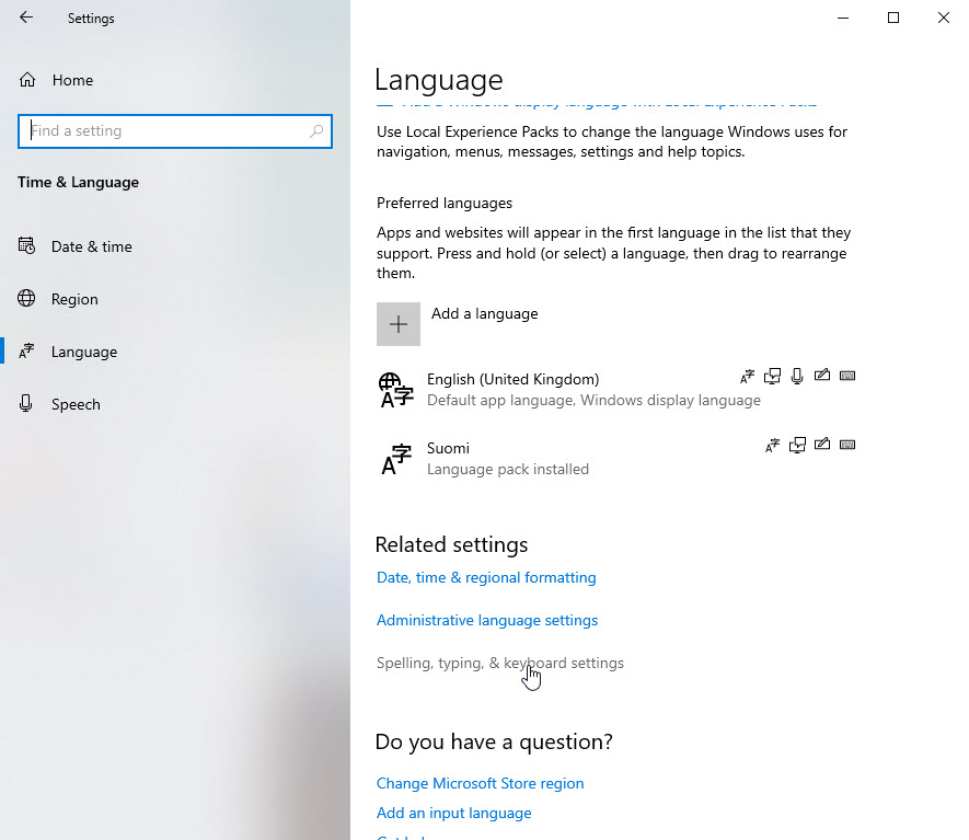 How to change the language in Windows 10 Interface BLC